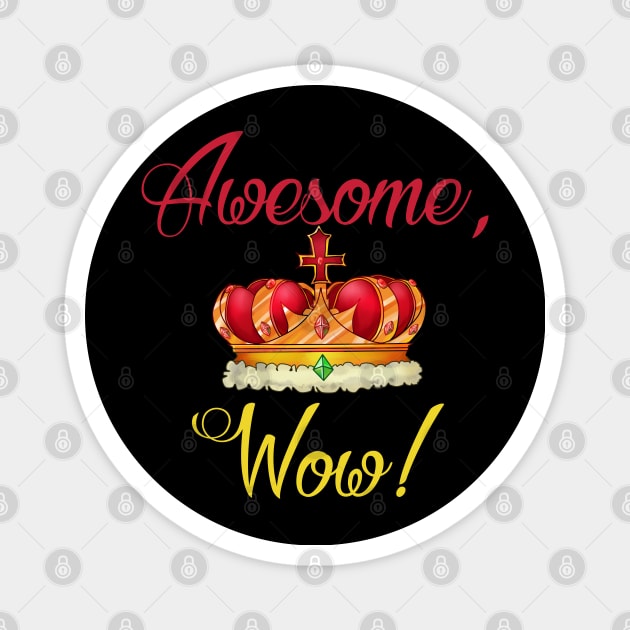 Awesome wow Hamilton Magnet by JayD World